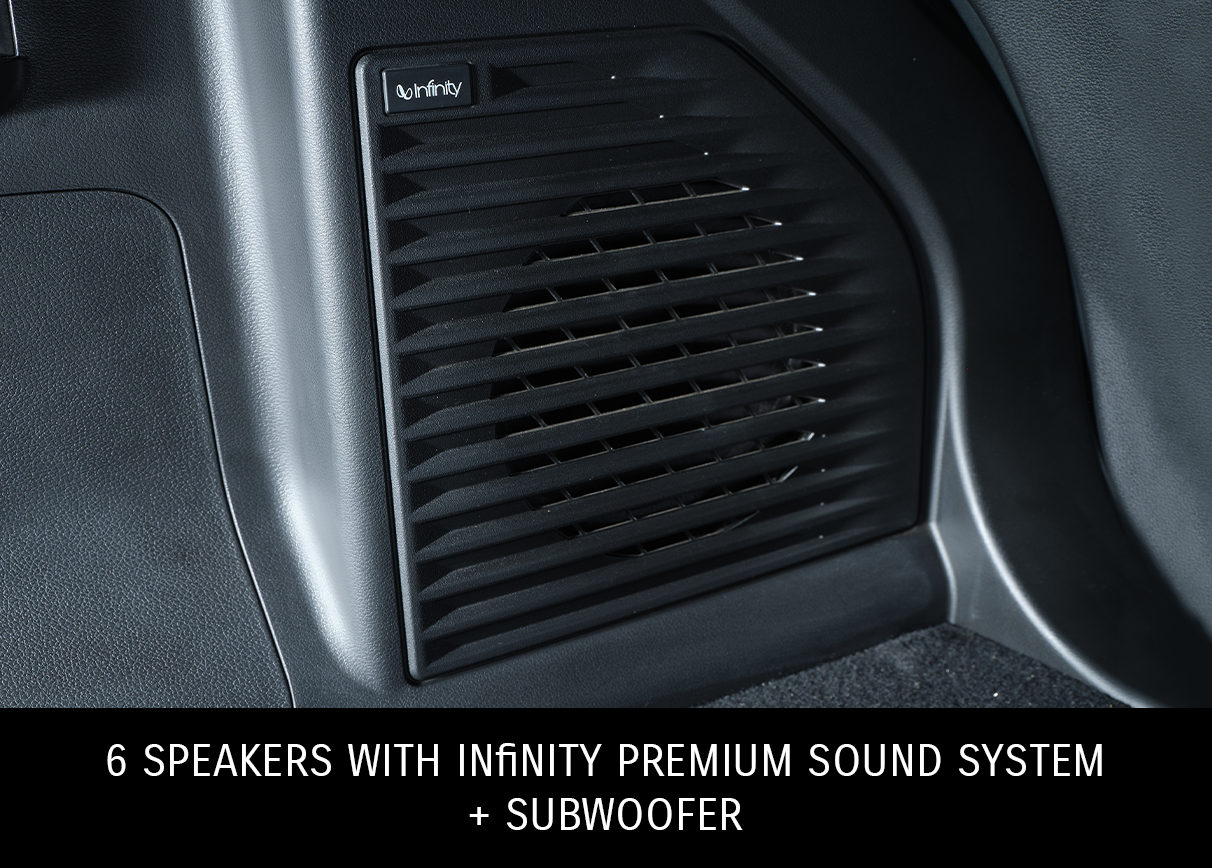 6 Speakers with Inﬁnity Premium Sound System + Subwoofer